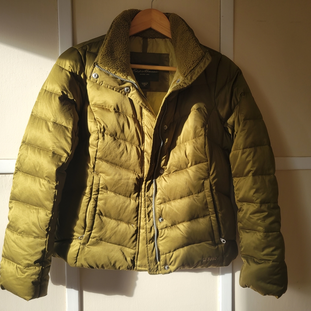 Olive Green Puffer Jacket